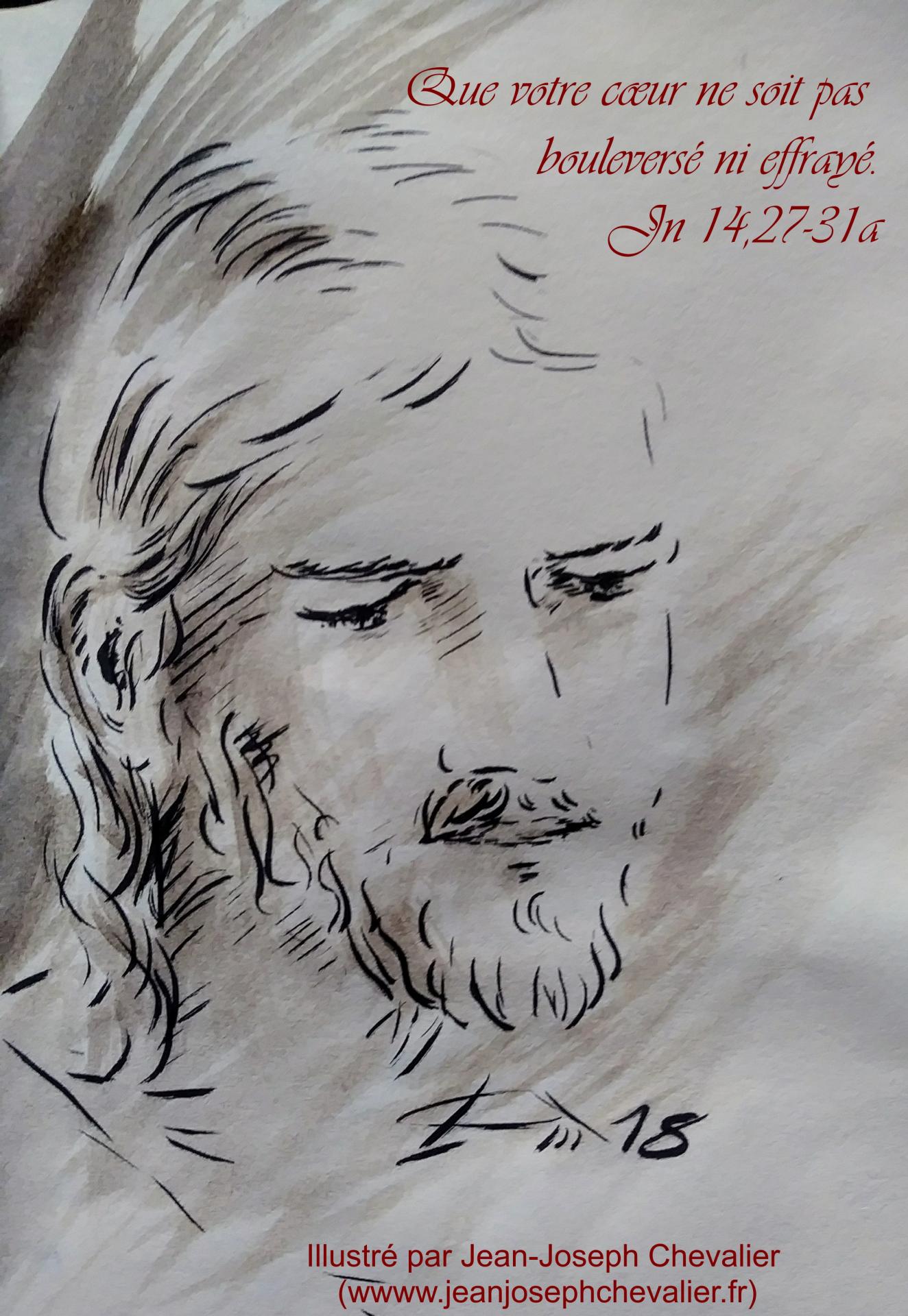 1 mai 2018 evangile du jour illustre par un dessin au lavis de jean joseph chevalier image
