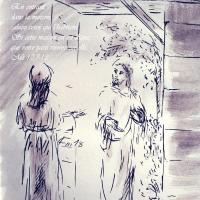 11 Juin 2018, évangile du jour illustré par un dessin au lavis