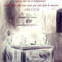 12 Juin 2018, évangile du jour illustré par un dessin au lavis