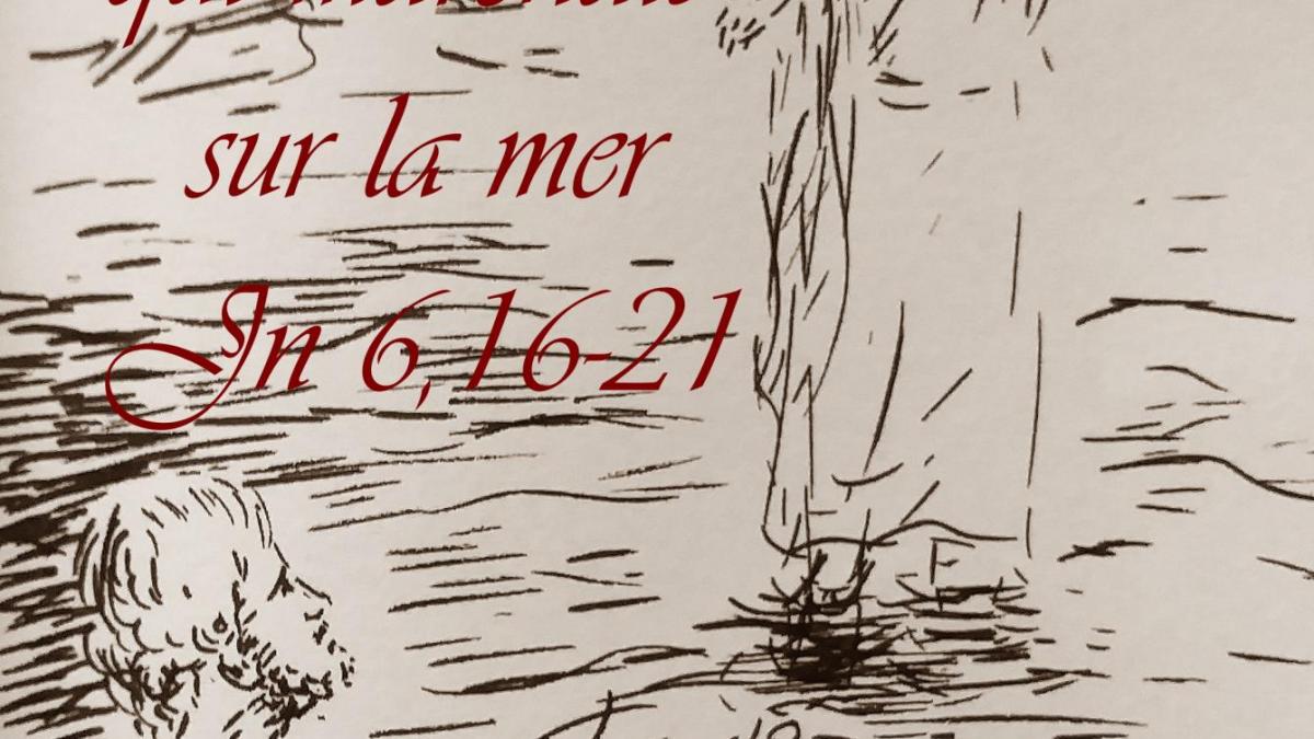 14 avril 2018 evangile du jour illustre par un dessin au lavis de jean joseph chevalier image