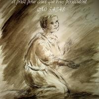 19 Juin 2018, évangile du jour illustré par un dessin au lavis