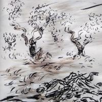 2 Mai 2018, évangile du jour illustré par un dessin au lavis