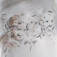 21 Mai 2018, évangile du jour illustré par un dessin au lavis