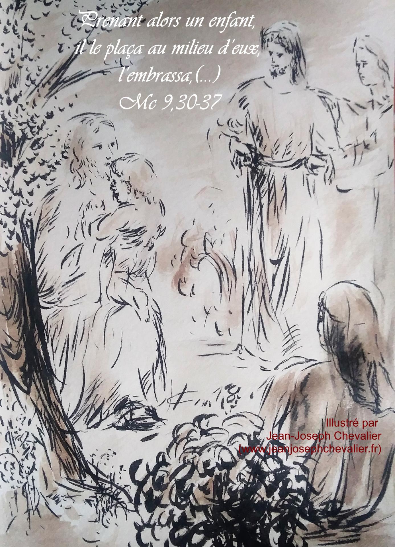 22 mai 2018 evangile du jour illustre par un dessin au lavis de jean joseph chevalier image