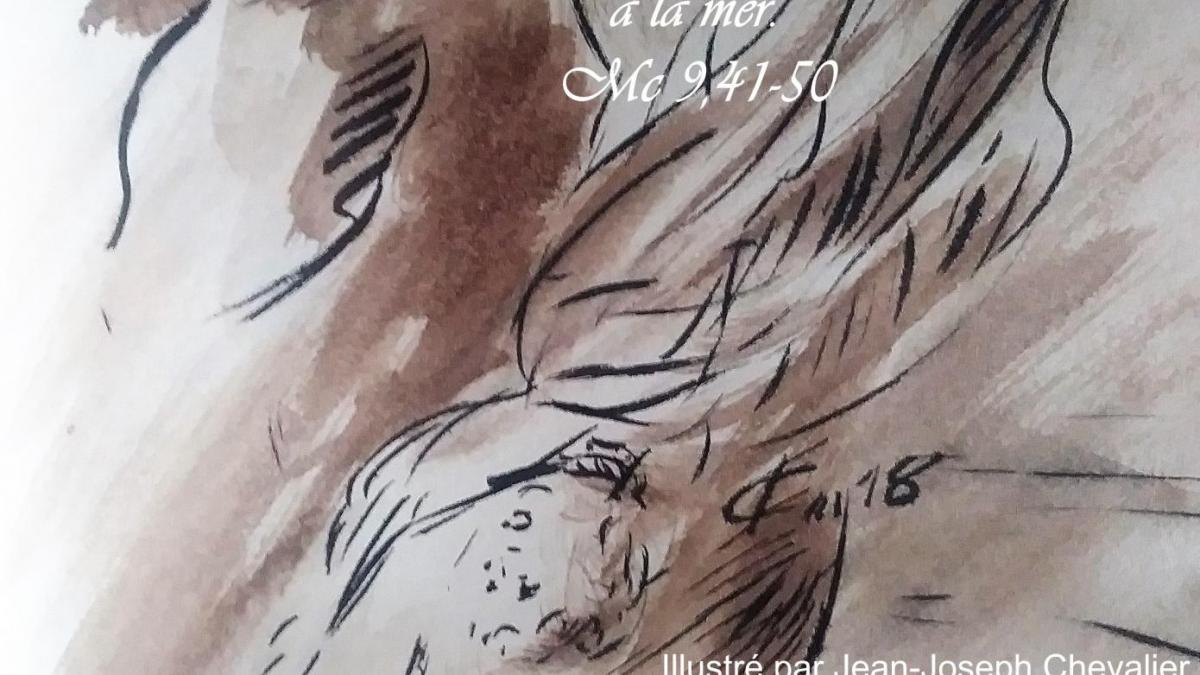 24 mai 2018 evangile du jour illustre par un dessin au lavis de jean joseph chevalier image