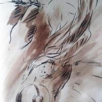 24 Mai 2018, évangile du jour illustré par un dessin au lavis