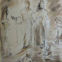 26 Janvier 2018, évangile du jour illustré par un dessin au lavis