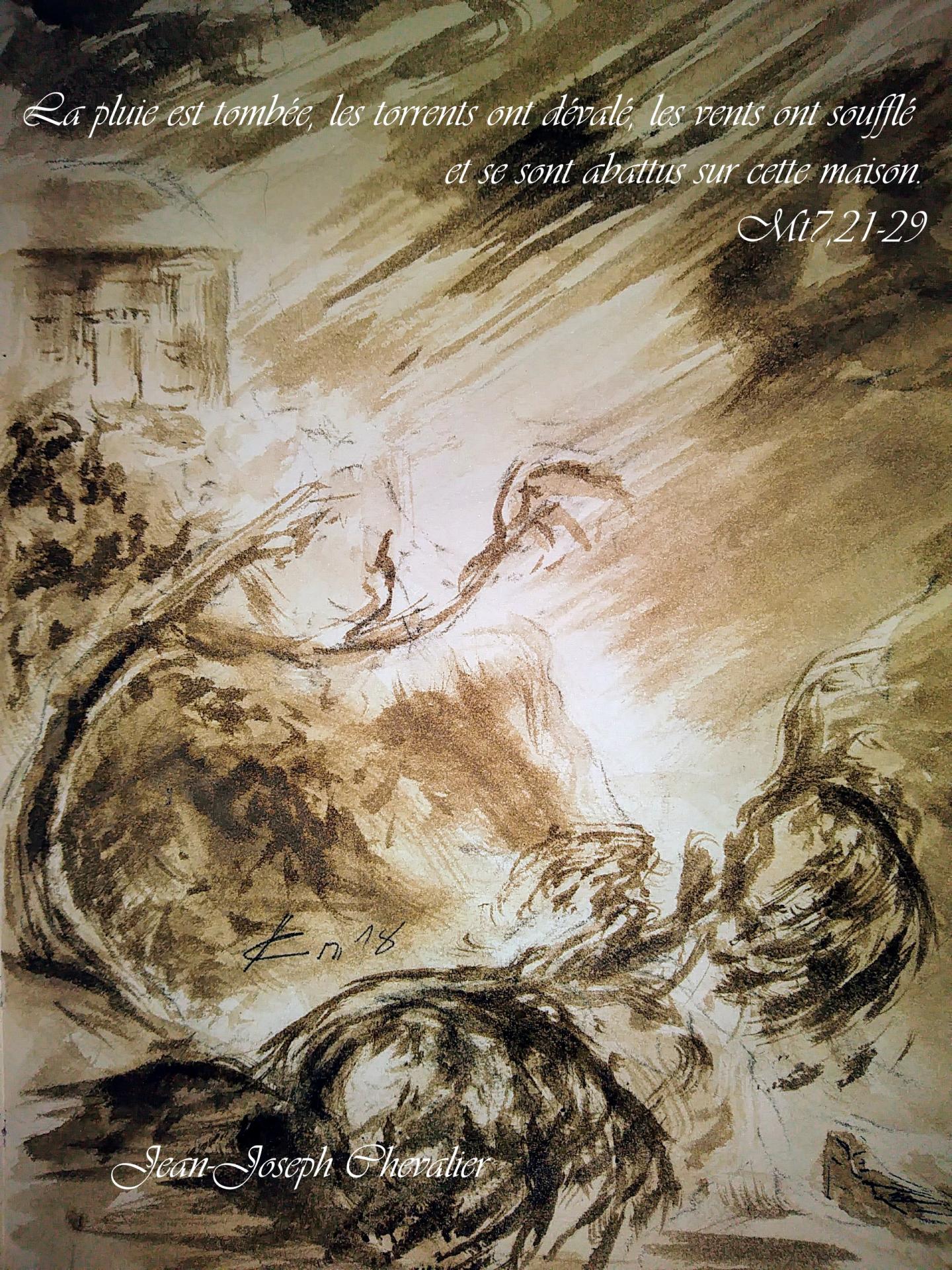28 Juin 2018, évangile du jour illustré par un dessin au lavis