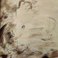 29 Janvier 2018, évangile du jour illustré par un dessin au lavis