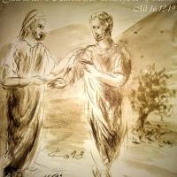 29 Juin 2018, évangile du jour illustré par un dessin au lavis