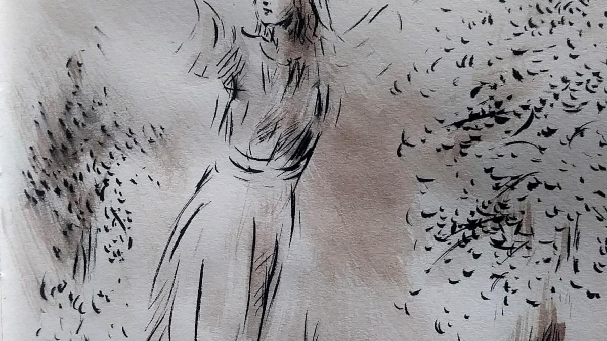 31 mai 2018 evangile du jour illustre par un dessin au lavis de jean joseph chevalier