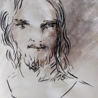 4 Mai 2018, évangile du jour illustré par un dessin au lavis