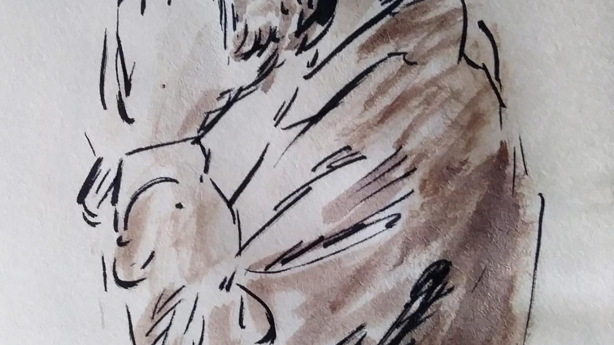 6 mai 2018 evangile du jour illustre par un dessin au lavis de jean joseph chevalier image