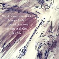 8 Juin 2018, évangile du jour illustré par un dessin au lavis