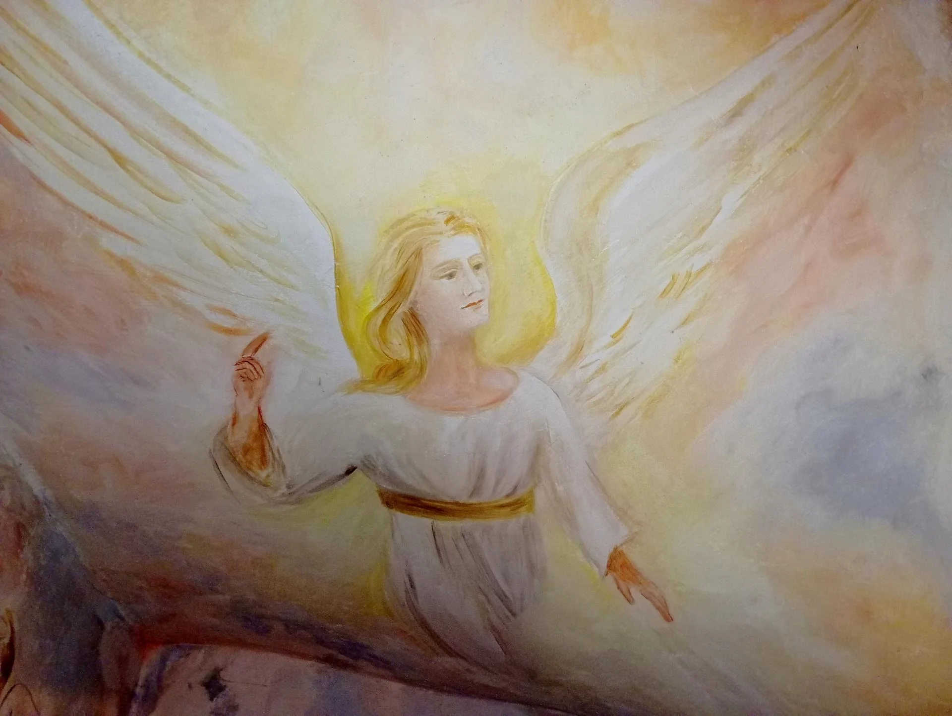 Ange — plafond a fresco