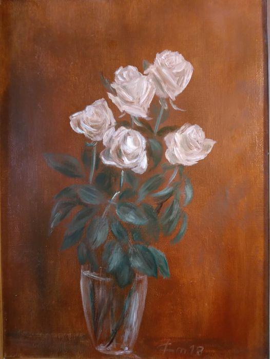 Bouquet de rose blanche