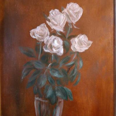 Bouquet de rose blanche