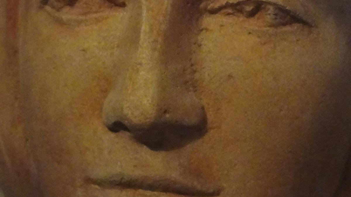 Buste d une vierge en pierre 30cm 18 1