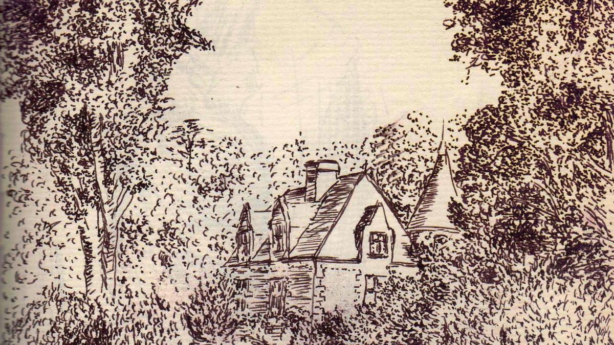 Dessin a la plume de jean joseph chevalier 50