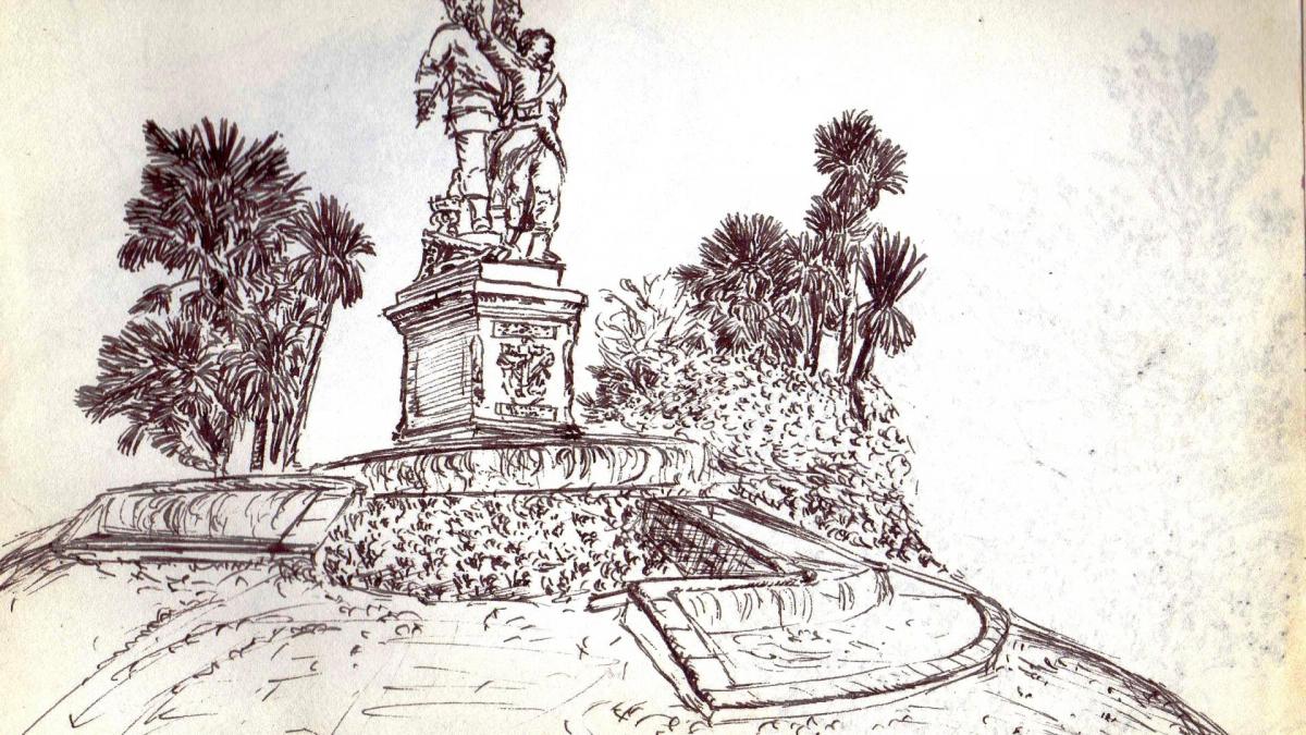 Dessin a la plume de jean joseph chevalier 51