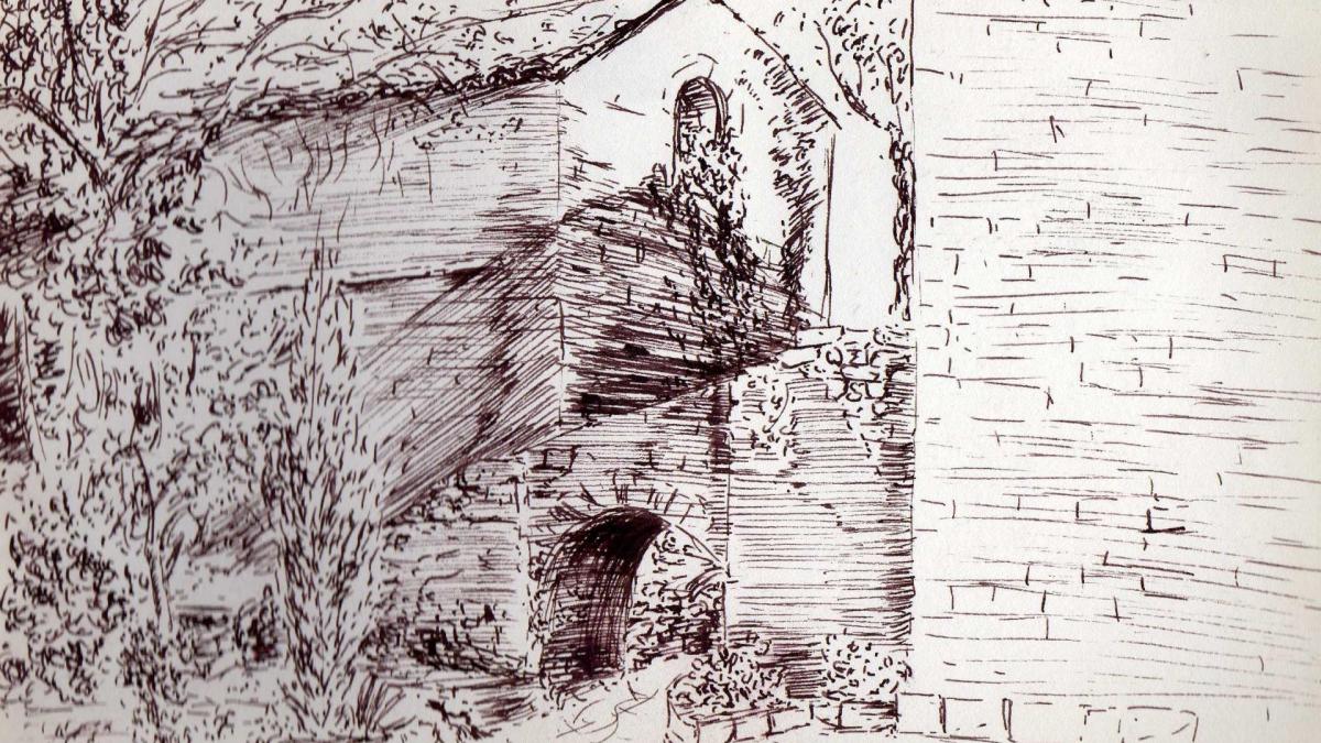 Dessin a la plume de jean joseph chevalier 58