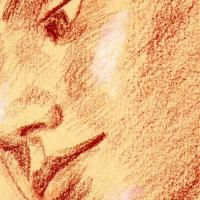 Dessin à la sanguine et aux trois crayons