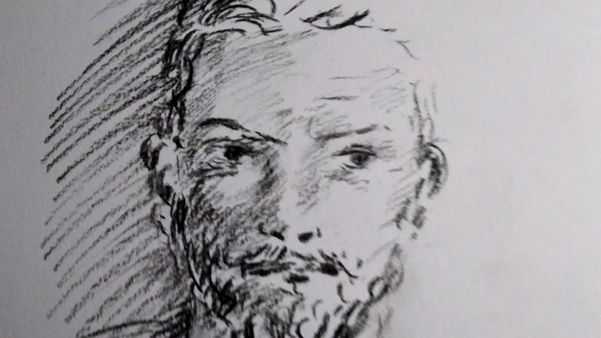 Dessin au fusain de jean joseph chevalier 24