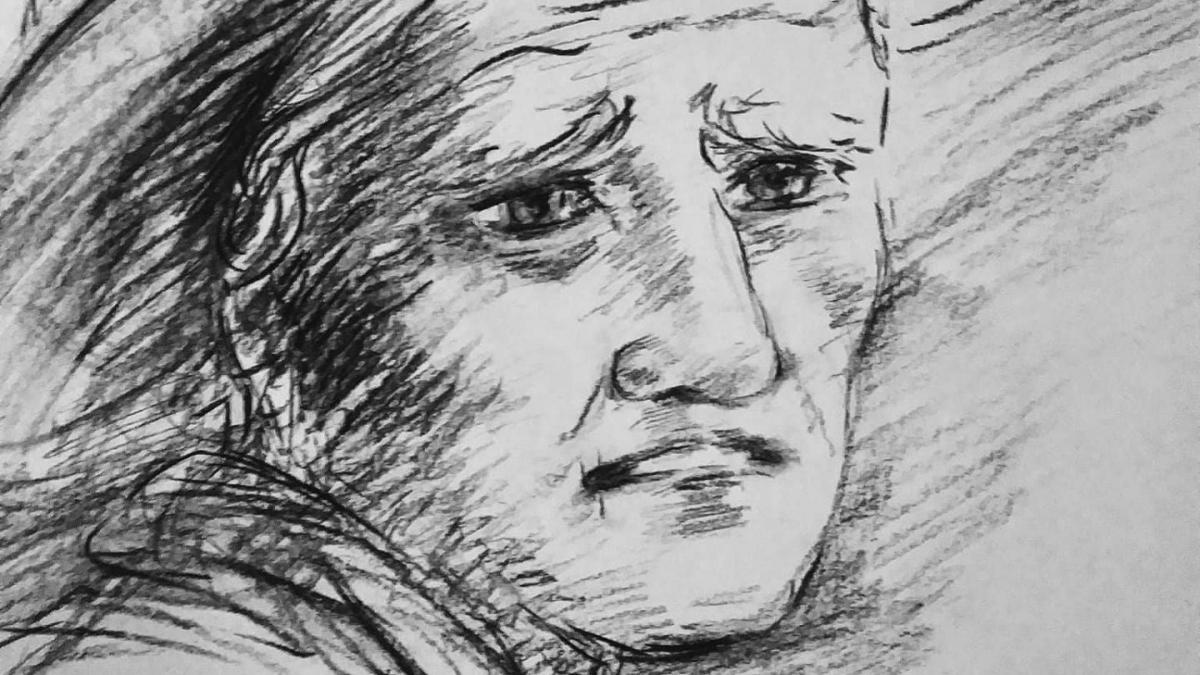 Dessin au fusain de jean joseph chevalier 31