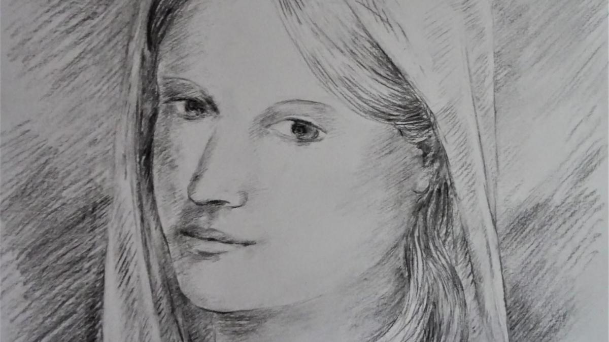 Dessin au fusain de jean joseph chevalier 38