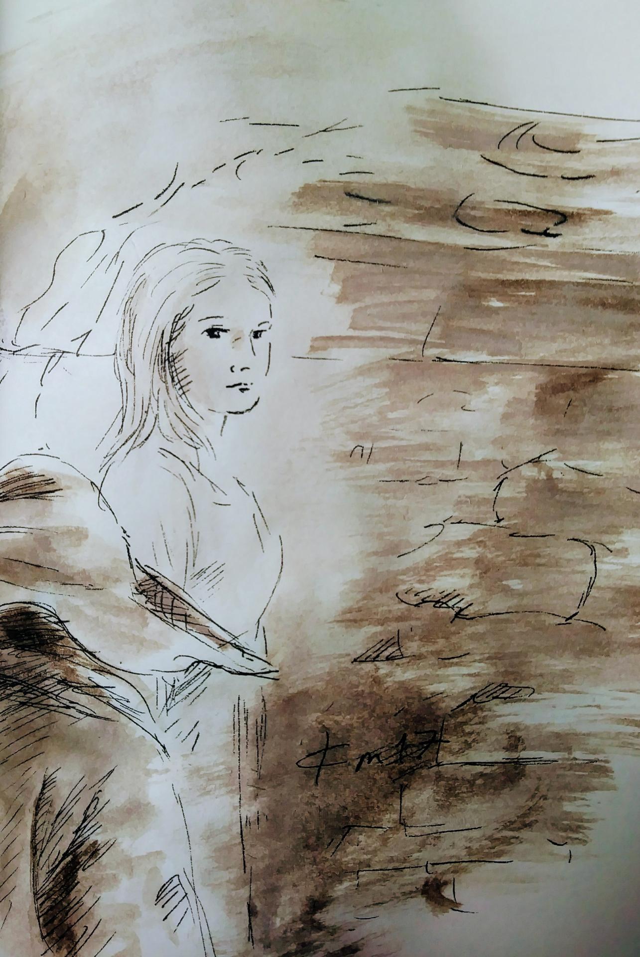 Dessin au lavis de jean joseph chevalier 38