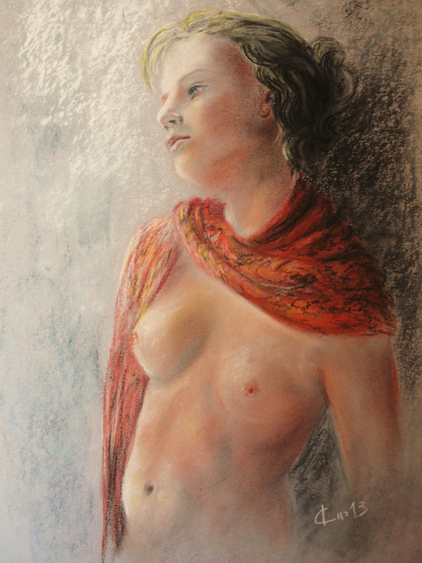 Dessin au pastel de jean joseph chevalier 35