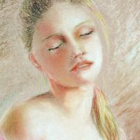 Portrait 2, dessin au pastel sec