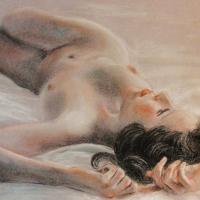 Dessin au pastel, nu artistique 1