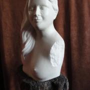 Eve buste en pierre 50cm 13
