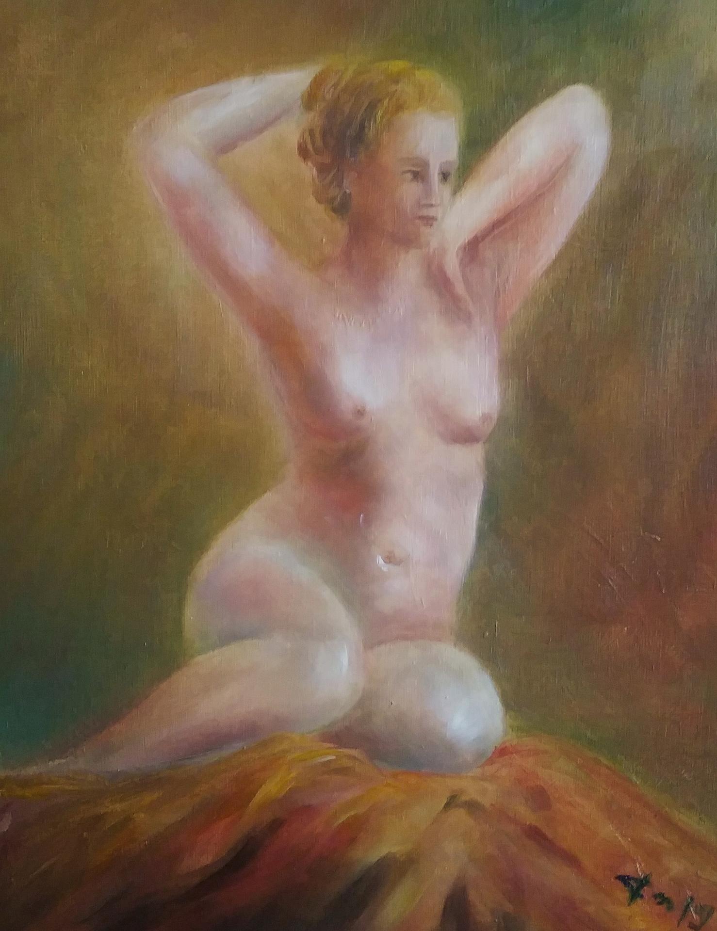 Eveil peinture de nu par jean joseph chevalier 1