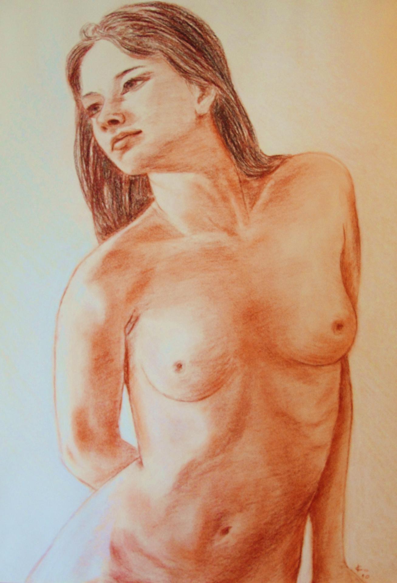 Nu feminin sanguine de jean joseph chevalier