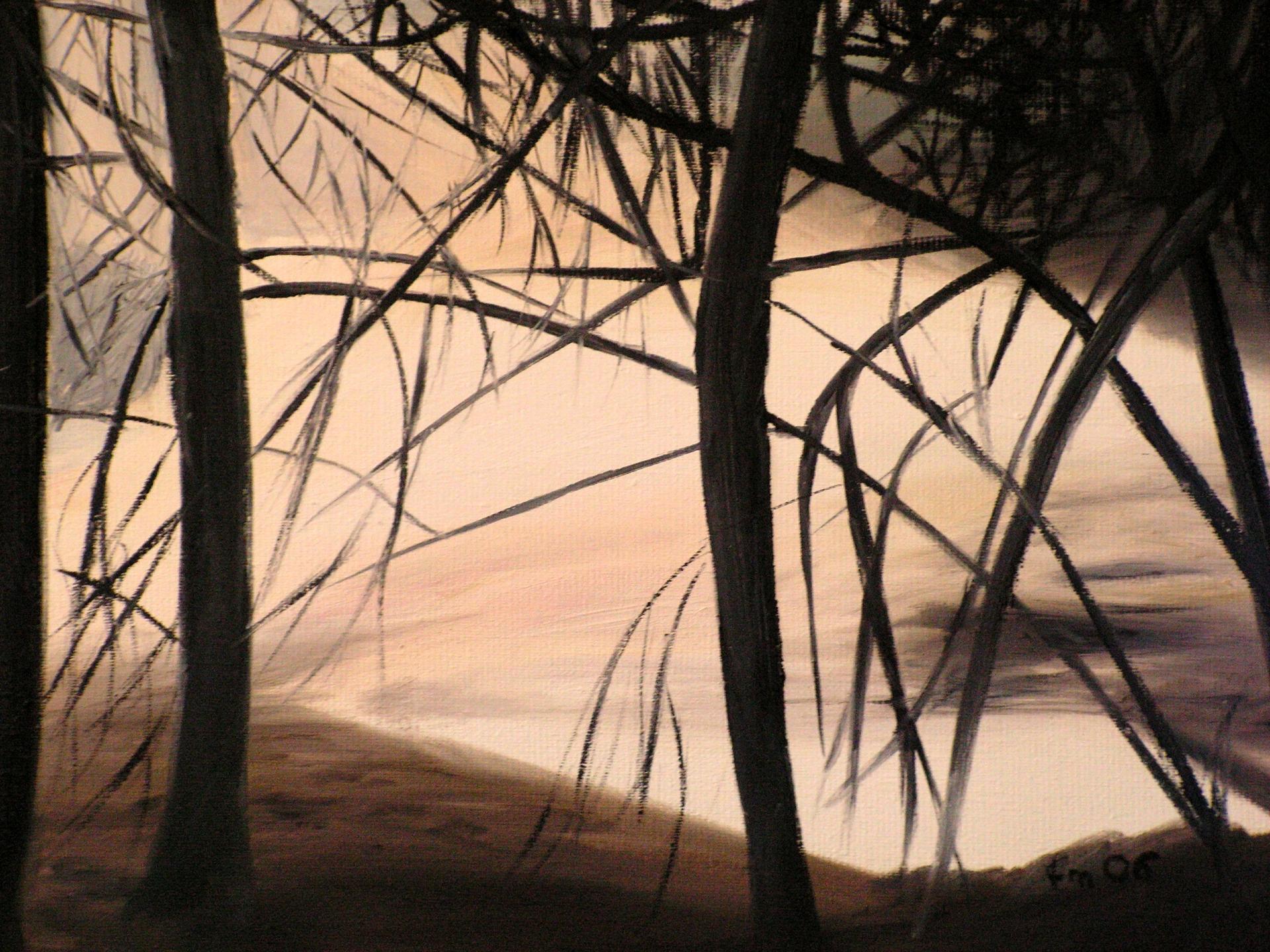 Peinture de paysage huile sur toile de jean joseph chevalier 1