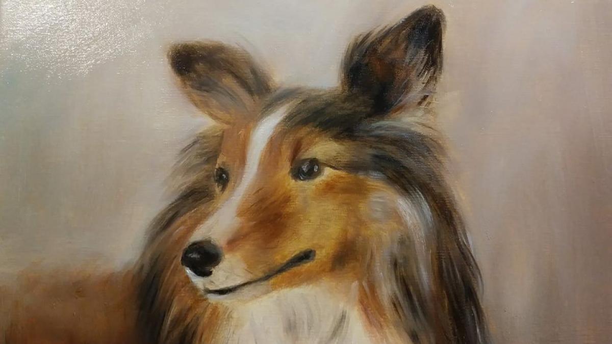 Portrait animal peinture de jean joseph chevalier