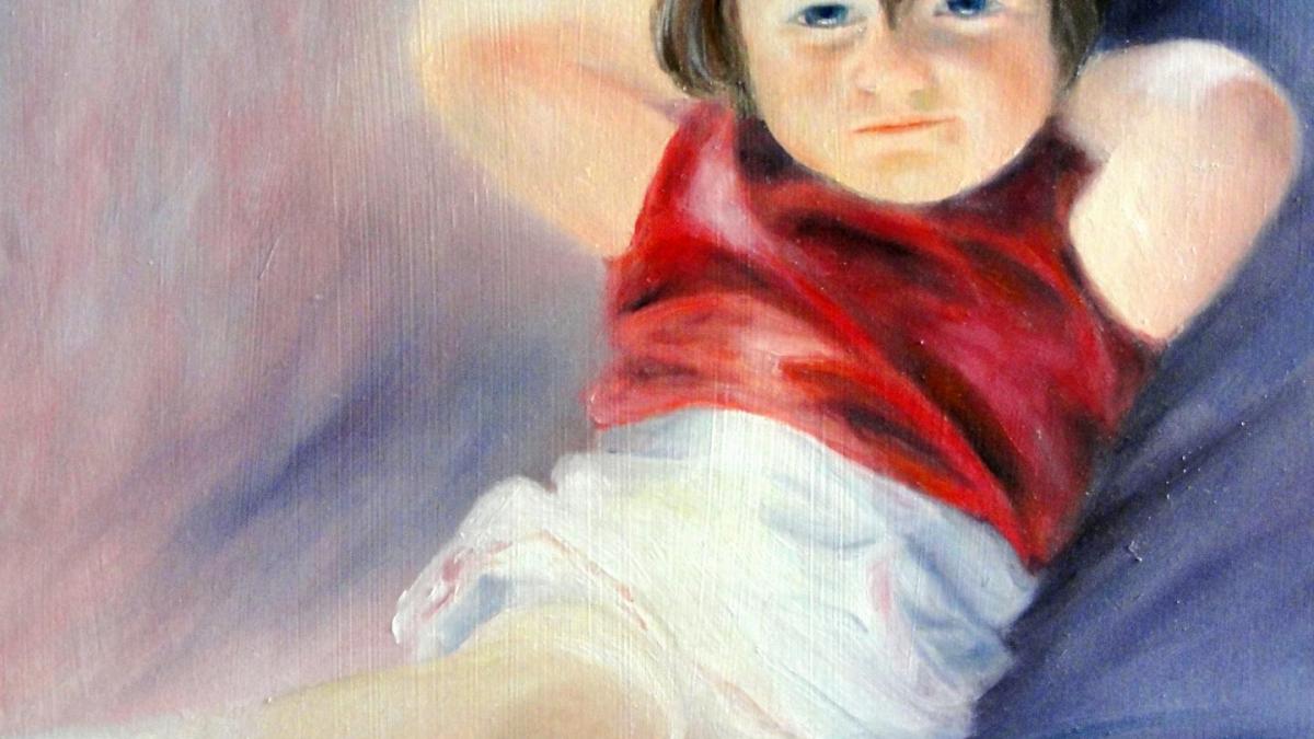 Portrait d enfant par jean joseph chevalier