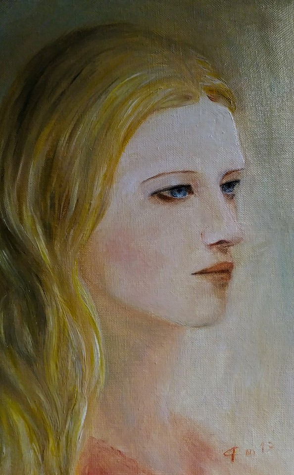 Portrait d une femme par jean joseph chevalier