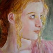 Portrait d une femme peinture de jean joseph chevalier