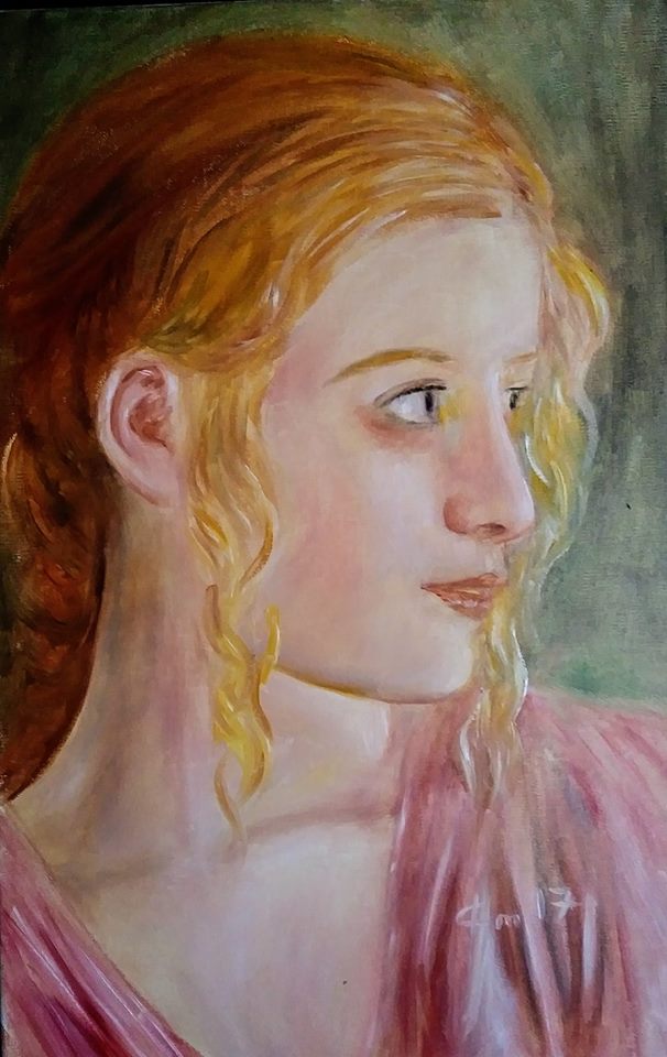 Portrait d une femme peinture de jean joseph chevalier
