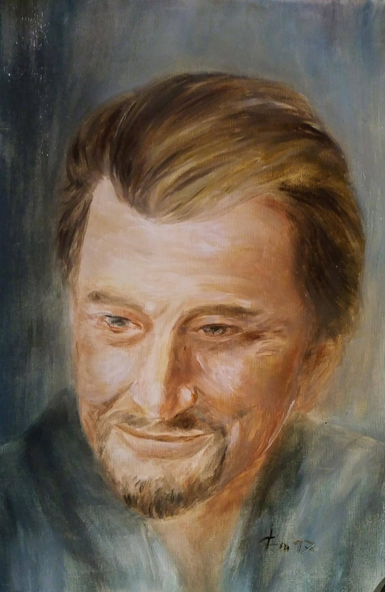 Portrait de johnny par jean joseph chevalier