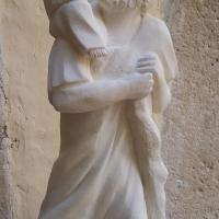 Sculpture sur pierre, ronde bosse, St Christophe, 1