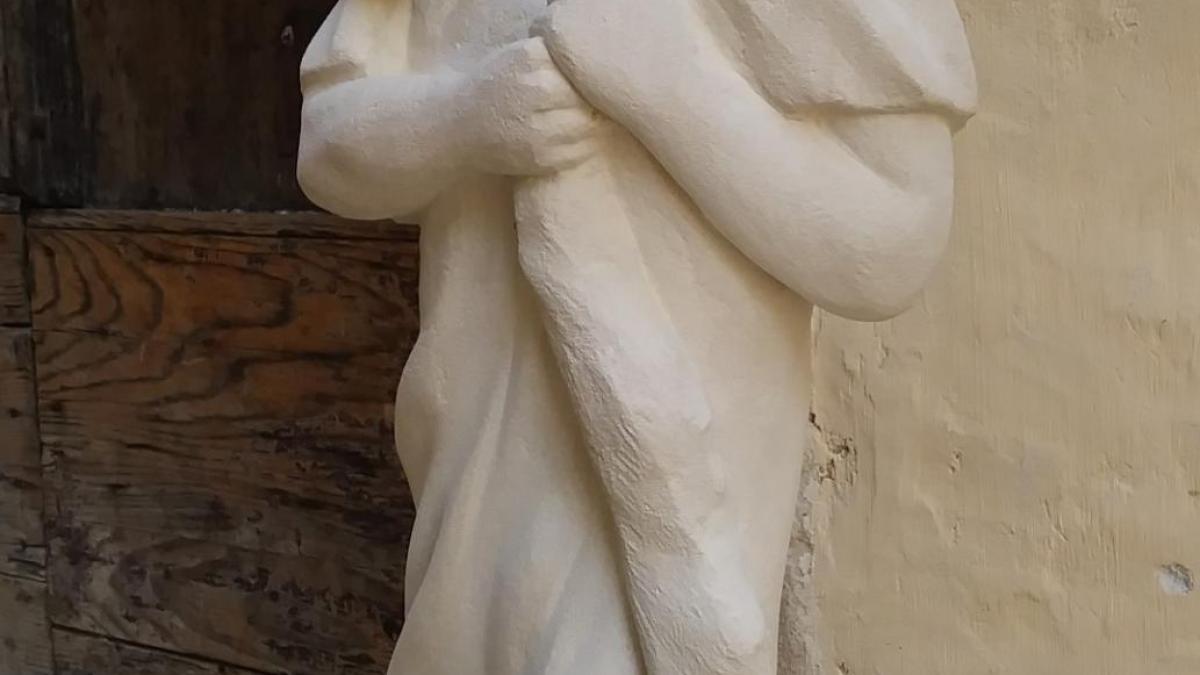 Sculpture sur pierre ronde bosse de jean joseph chevalier st christophe 19