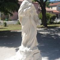 Sculpture sur pierre, statue de Ste Thérèse en ronde bosse, 8