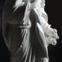 Sculpture sur pierre, statue de Ste Thérèse en ronde bosse, 6