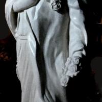 Sculpture sur pierre, statue de Ste Thérèse en ronde bosse, 1