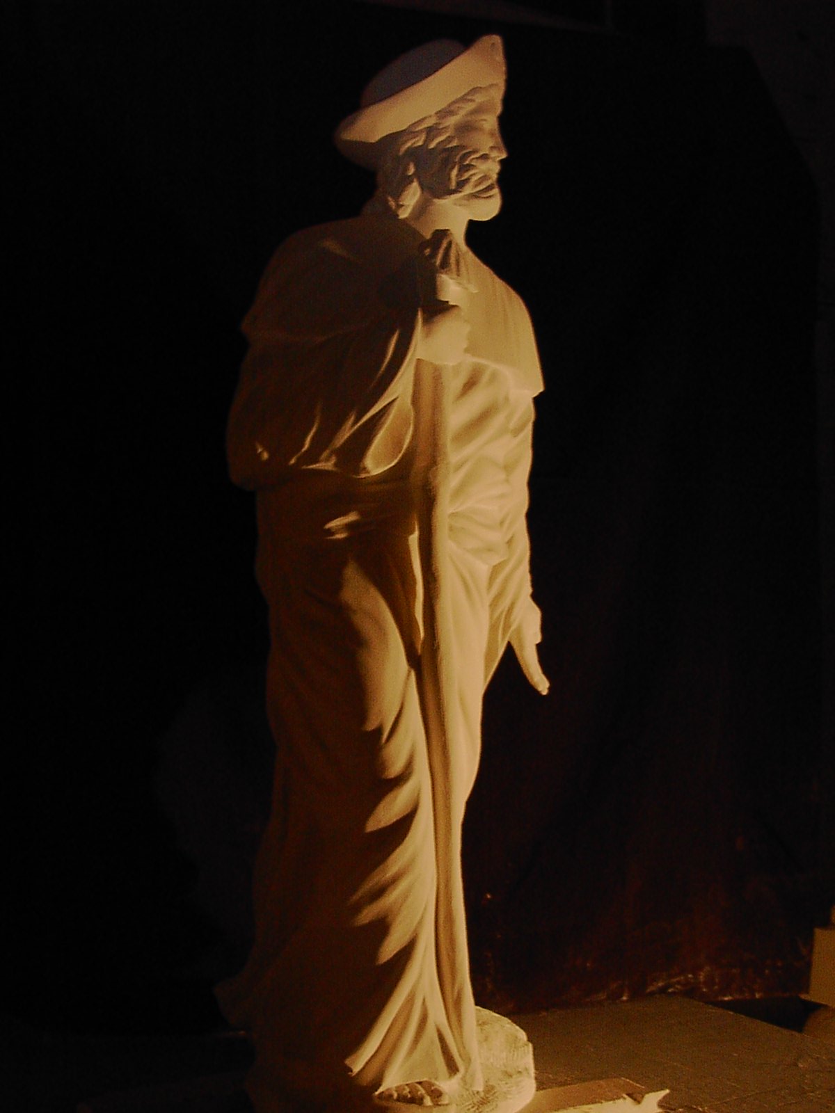 St jacques sculpture en pierre statue d 1 4m 6