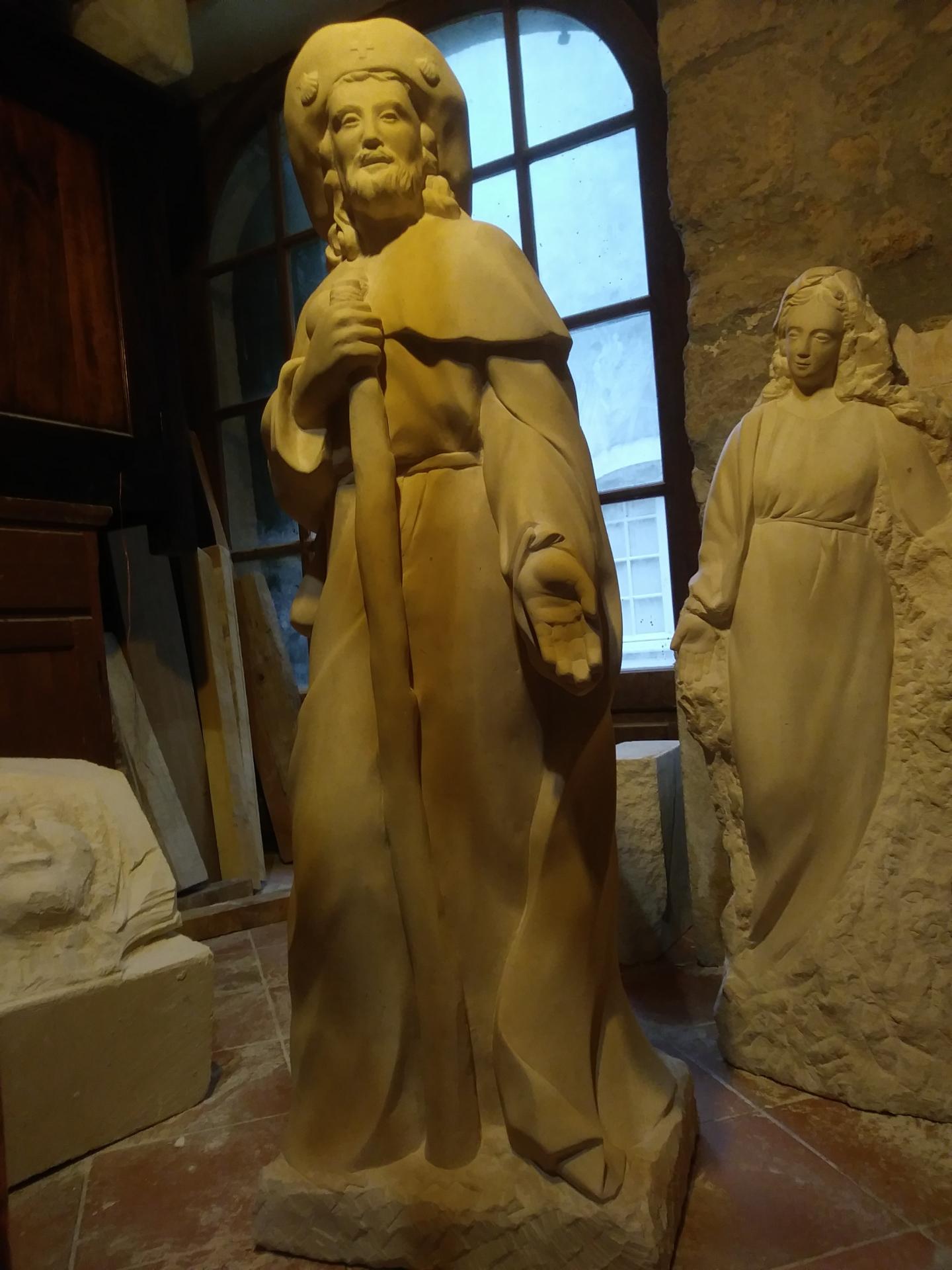St jacques sculpture sur pierre statue de jean joseph chevalier 82